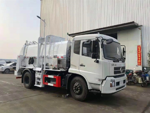 東風(fēng)天錦國(guó)六12方餐廚垃圾車（方罐）