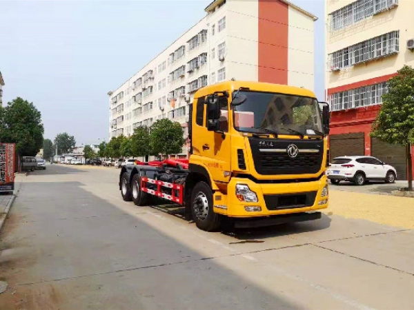 國六東風天龍25噸勾臂垃圾車