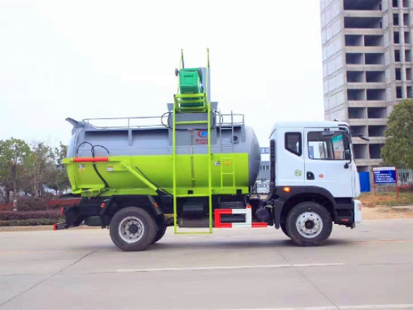 東風(fēng)多利卡D9國(guó)六8-12方餐廚垃圾車(chē)(圓罐）