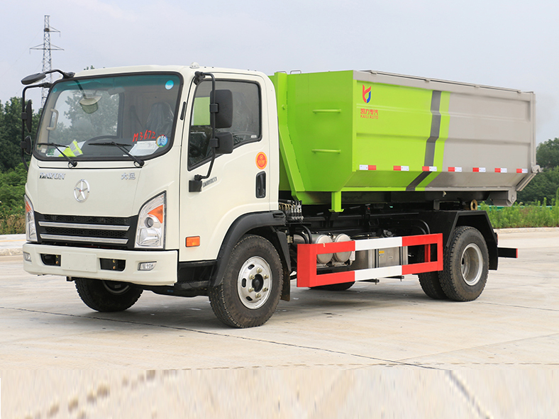 國六大運(yùn) 藍(lán)牌 6方 套臂垃圾車