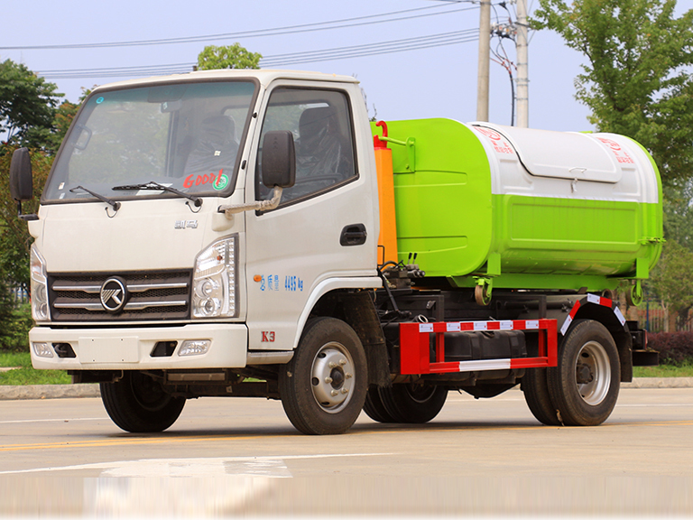 國六 藍(lán)牌 凱馬 3-4方 勾臂垃圾車