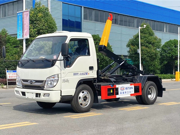 國六 藍牌 福田柴油 3-4方 勾臂垃圾車