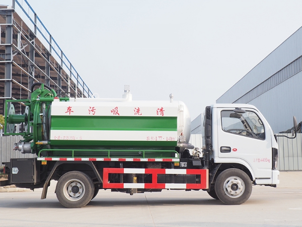 東風多利卡國六3308 白綠 清洗吸污車