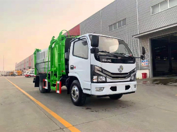  東風小多利卡國六8方自裝卸（掛桶）式垃圾車