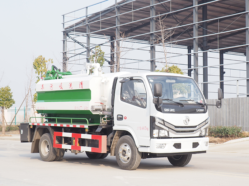 東風多利卡國六3308 白綠 清洗吸污車