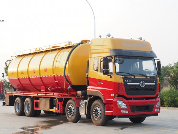 東風天龍前四后八清洗吸污車