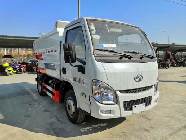 躍進S70國六4方無泄漏自裝（后掛桶）卸式垃圾車